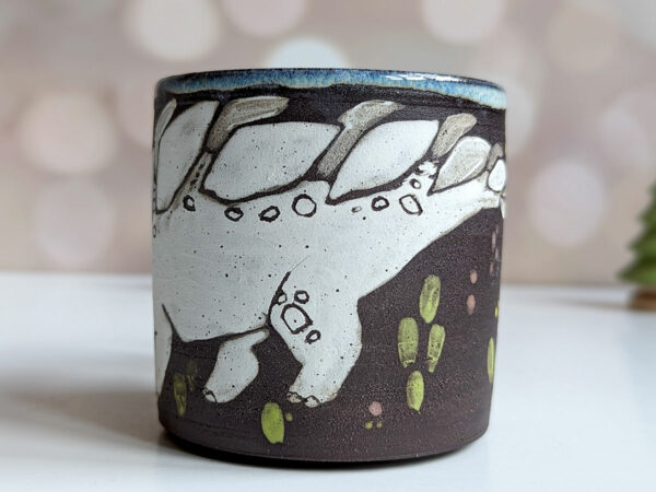 dinosaur mug handmade