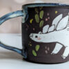 dinosaur mug handmade