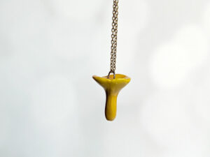 chanterelle porcelain pendant