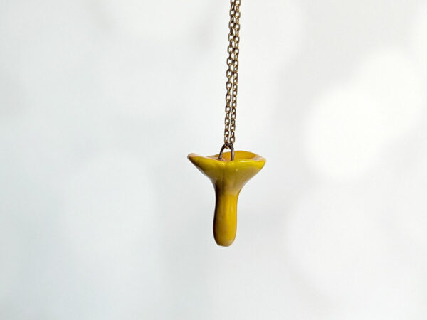 chanterelle porcelain pendant