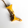chanterelle porcelain pendant