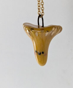 chanterelle porcelain pendant