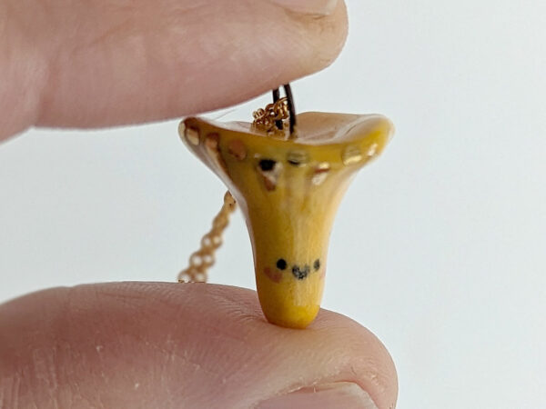 chanterelle porcelain pendant