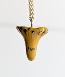 chanterelle porcelain pendant