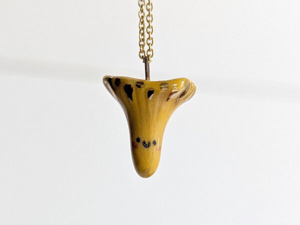 chanterelle porcelain pendant