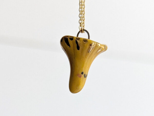 chanterelle porcelain pendant