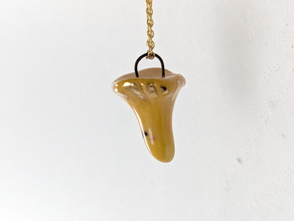 chanterelle porcelain pendant