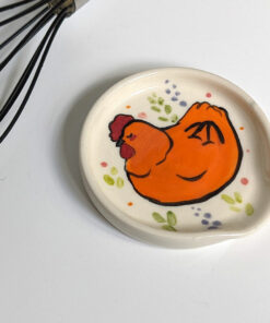 spoon rest red hen