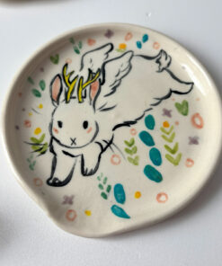winged jackalope spoon rest handmade in Canada by Kness