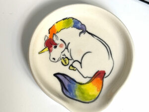 rainbow unicorn spoon rest