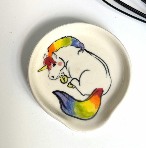 rainbow unicorn spoon rest