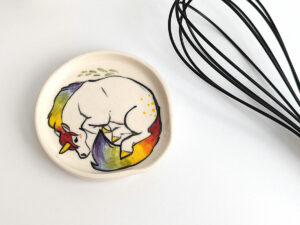 rainbow unicorn spoon rest