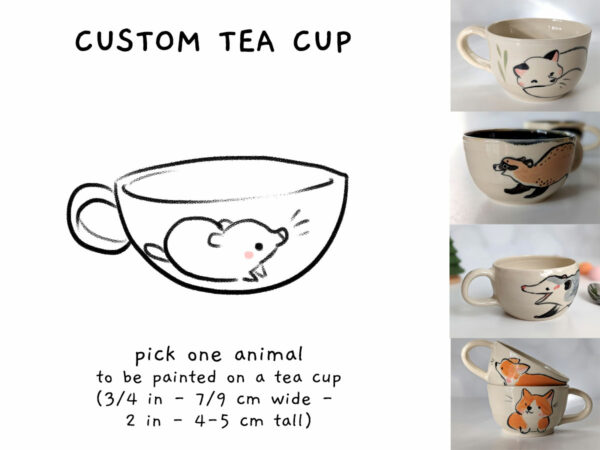 custom tea cup commission