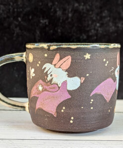 handmade bat mug cute