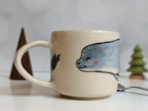 mug grey seal