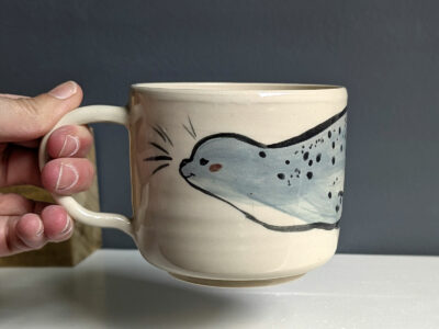 mug grey seal