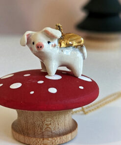 winged piglet pendant
