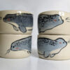 tumbler grey seal ceramic handmade