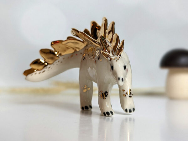 stegosaurus porcelain figurine