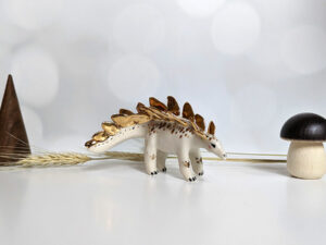 stegosaurus porcelain figurine