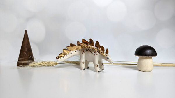 stegosaurus porcelain figurine