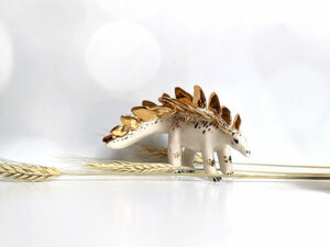 stegosaurus porcelain figurine