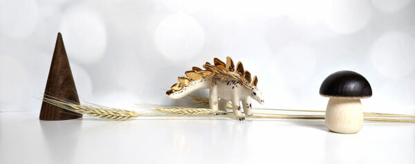 stegosaurus porcelain figurine