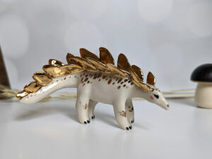 stegosaurus porcelain figurine