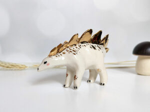 stegosaurus porcelain figurine