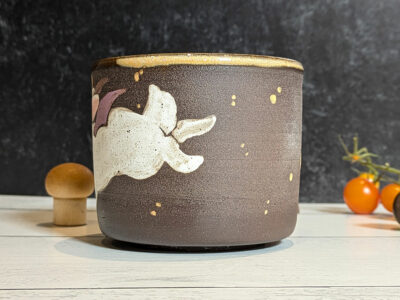 Mug - Black Stoneware : Jackalope - Image 2