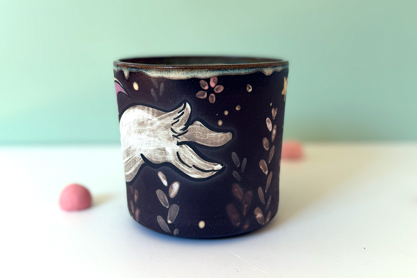 Alternative view of Mug - Grès Noir - Wolpertinger