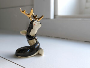 otter dragon figurine handmade