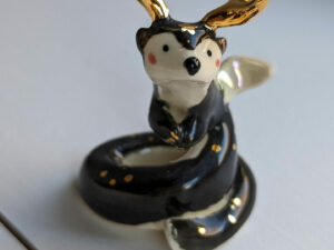 otter dragon figurine handmade