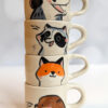 espresso cup handmade cute animals