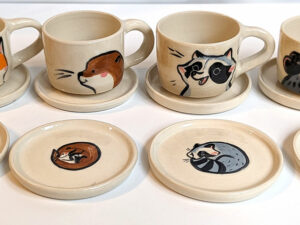 espresso cup handmade cute animals