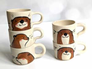 espresso cup handmade cute animals