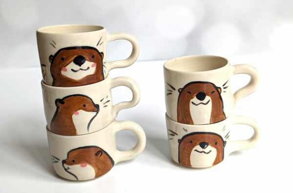 espresso cup handmade cute animals