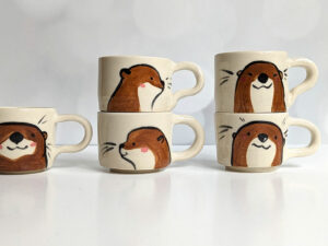 espresso cup handmade cute animals