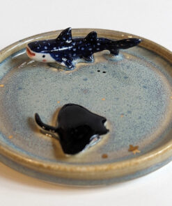 whale shark and ray jewelry dish