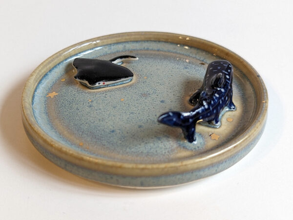 whale shark and ray jewelry dish