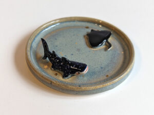 whale shark and ray jewelry dish