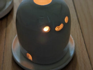 stoneware lantern cute ghost