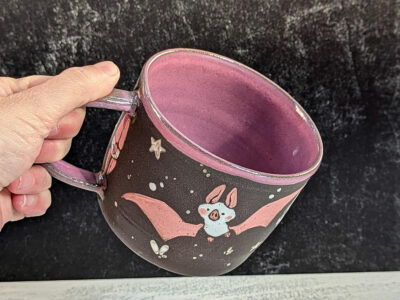 Mug Noir - Chauves Souris Roses – Image 7