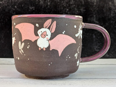 Mug Noir - Chauves Souris Roses – Image 6