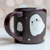 pumpkin ghost mug