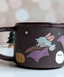 handmade bat mug cute halloween ghost pumpkin