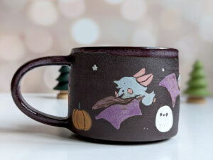 handmade bat mug cute halloween ghost pumpkin