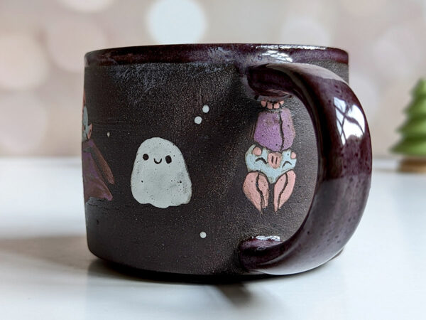 handmade bat mug cute halloween ghost pumpkin