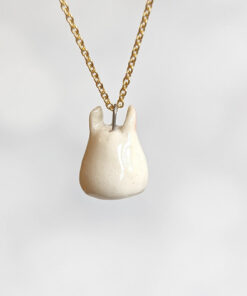 ghost bunny pendant