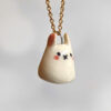 ghost bunny pendant